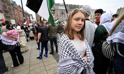 Eurovision 2024: Greta Thunberg joins pro-Palestine protests in Malmo ahead of second semi-final