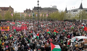 Eurovision 2024: Thousands of pro-Palestine protesters march in Malmo ahead of semi-final