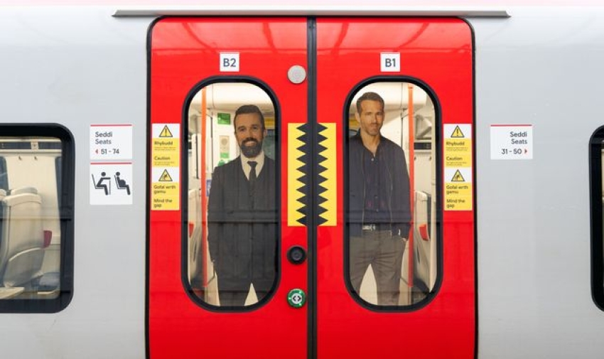 Ryan Reynolds and Rob McElhenney: Trains named in Wrexham owners' honour