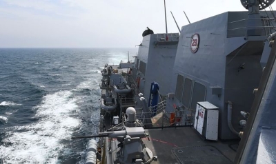 China anger as American warship USS Halsey sails through Taiwan Strait