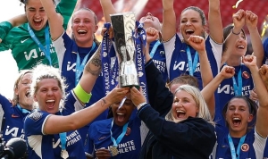 Chelsea win fifth Women&#039;s Super League title in a row after beating Manchester United 6-0 in Emma Hayes&#039; last match 