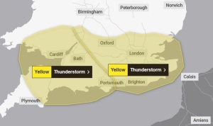 UK weather: Met Office warning extended after UK hit by thunderstorms and heavy rain